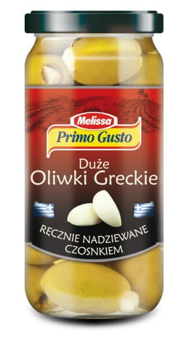 Primo Gusto grécke zelené olivy s cesnakom 240