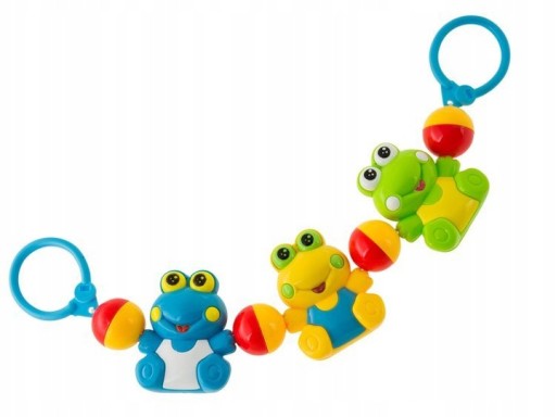 Hrkálkový prívesok na kočík a postieľku Frog