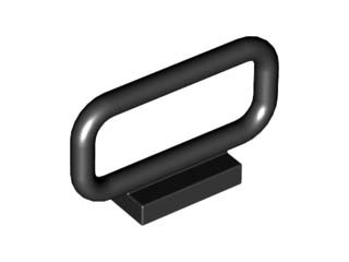 LEGO 6187 FENCE RAIL 1x4x2 čierna NOVINKA (1g)