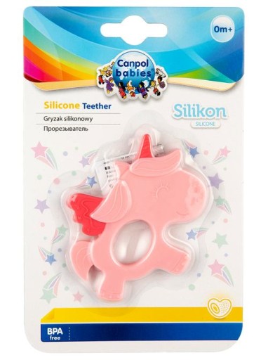 Canpol Silikónové detské hryzátko Unicorn