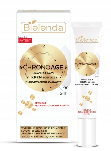 Hydratačný očný krém proti vráskam 15ml Bielenda Chrono Age 24H