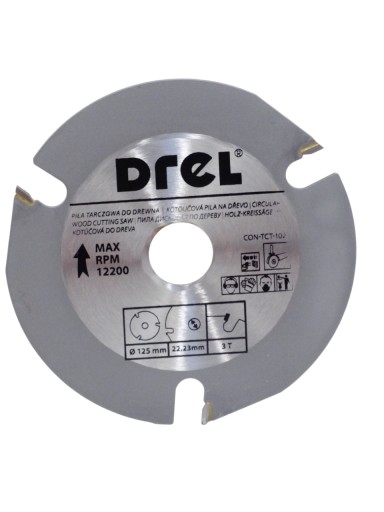 DREL Widia kotúč na rezanie dreva 125 mm