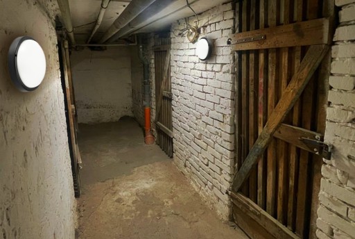 LED stropné svietidlo pre garáž v suteréne LED okrúhle 15W 6000K IP54 čierne