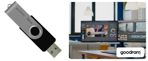 Pendrive GOODRAM 64GB UTS3 USB 3.2 čierny