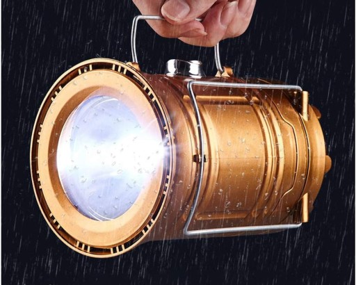 LED TURISTICKÁ LAMPA SOLAR CAMPING TORCH