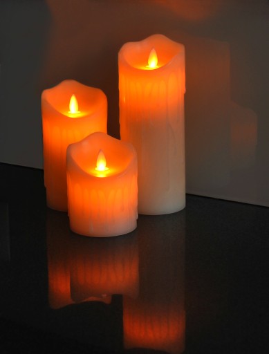 LED VLOŽKA SVIEČKY DO SVIEČKY NA BATÉRIOVÉ NAPÁJANIE 12,5CM