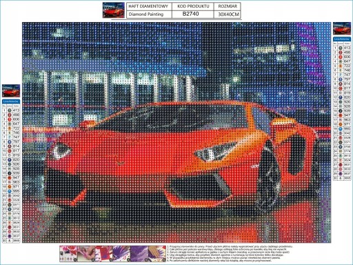 Diamantové vyšívanie CARS Diamantová maľba MOZAIKA