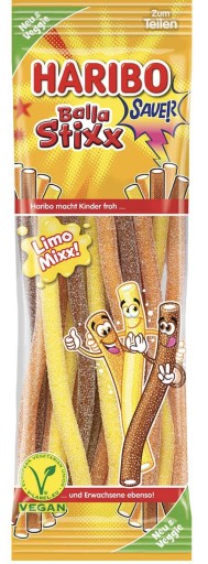 Haribo Balla Stixx Limo Mixx veggie Kyslé želé 175g