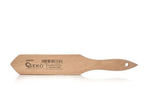 Žltá drôtená kefa na hrdzu, 6 radov, drevo