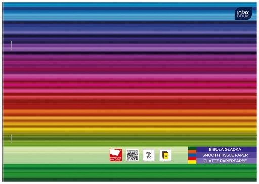 Hladký hodvábny papier v zošite A4, farebný 60k INT