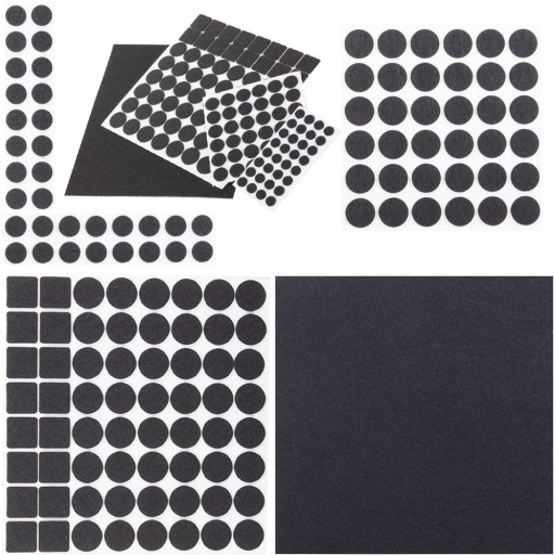 Plstené podložky na nábytok, stoličky, kreslá, Floor Protection, 133 ks