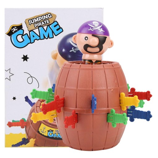ARKÁDOVÁ HRA CRAZY PIRATE PIRATE BARREL TYČ PIRÁT VYSKOČÍ