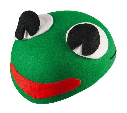 PLSTENÝ ŽABIČKOVÝ KLOBÚK, ZELENÉ PLSTENÉ ŽABKY