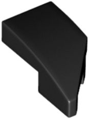 LEGO 2X1 LEFT SLIM BLACK Č. 29120 - 1ks.