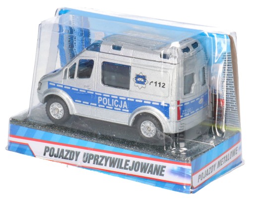 Kovové auto POLICE autobus 6891