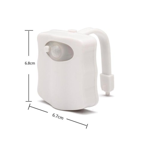 LED LAMPA PRE WC, SENZOR POHYBU A SVETLA