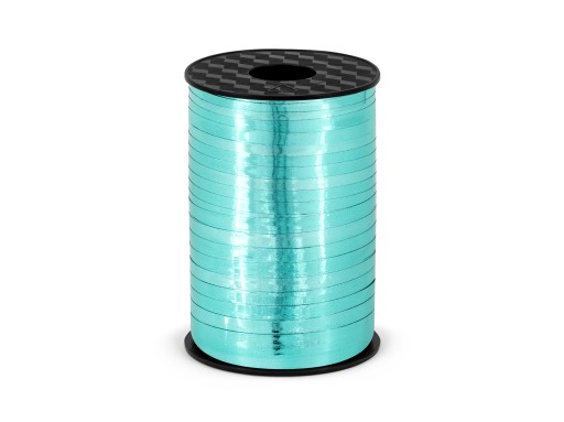 Tyrkysová holografická stuha, 100 rokov (92 m)