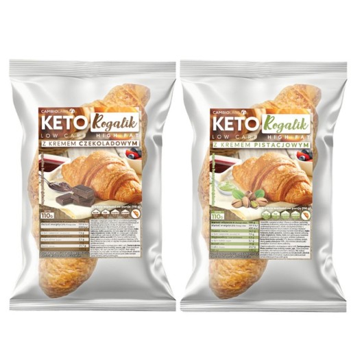 Mini croissanty bez cukru, pre diabetikov a diabetikov s nízkosacharidovým krémom