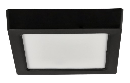 LED stropné svietidlo prisadené na povrch 12W 1200lm 4000K čierny štvorec