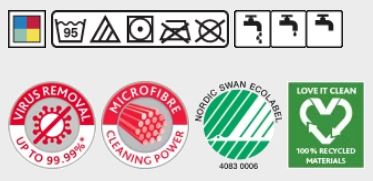 VILEDA PRO R-MIKROTUFF MODRÁ RECYKLAČNÉ LÁTKY