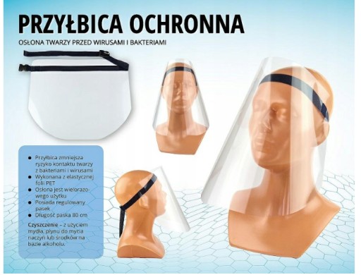 Ochranný štít na tvár, MASKA proti rozstreku