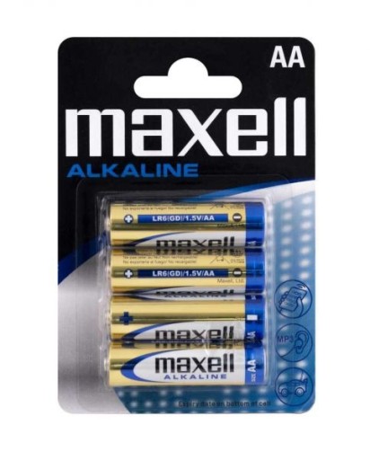 Maxell AA LR06 alkalické batérie (4 kusy) x 4