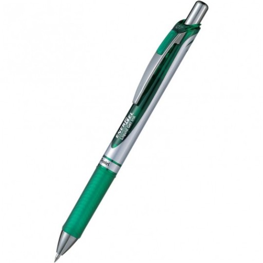 Pentel Automatické guľôčkové pero. EnerGel BL77 zelený