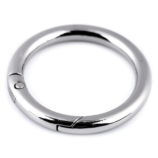 KARABÍNA okrúhla 32 mm - NIKEL