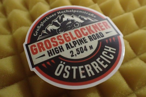 NÁLEPKA GROSSGLOCKNER HOCHALPENSTRASSE NÁLEPKA 6,6 x 6,6 cm KOLEKCIA