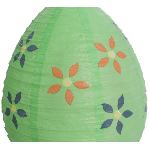 LAMPIÓN Z VAJÍČKA ROZPÚŠŤACÍ PAPIER, 25CM, ZELENÝ