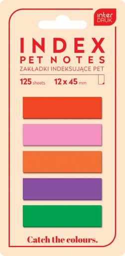 Indexovacie štítky, plastové samolepiace bankovky, Interdruk Catch