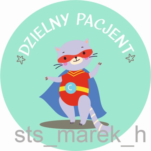 Motivačné nálepky statočný pacient BIG STRONG 5 cm UNISEX 100 ks.