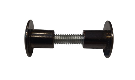 Spojovacia skrutka 10mm pre dosku 29-39mm čierny nikel 4ks
