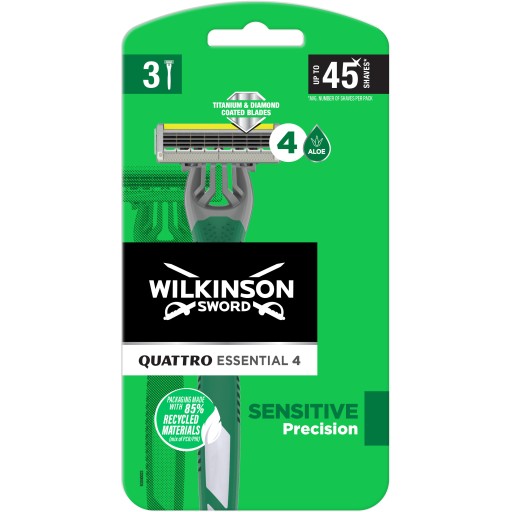 Citlivý presný holiaci strojček WILKINSON Quattro Essential 4