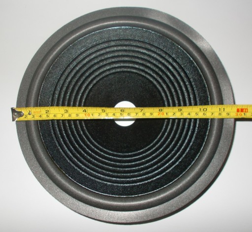 Membrána reproduktora, ČIERNA papierová pena, 12 palcov, 30 cm