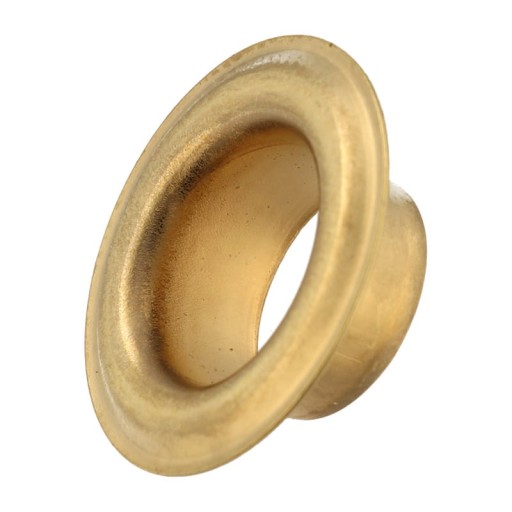 Kožené očká, priemer 16mm, zlaté, 10 ks