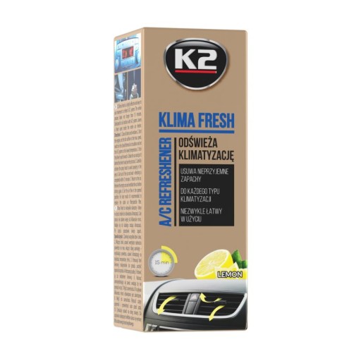 K2 ODSTRAŇOVAČ KLIMATIZÁCIE KLIMA CITRÓN 150 ML