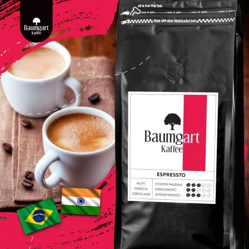 ESPRESSTO mletá káva 200g Čerstvo pražená Baumgart Kaffee