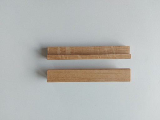 Drevená nábytková úchytka, dub ELKA, dĺžka 128mm, veľ. 96mm POLSKÝ VÝROBOK