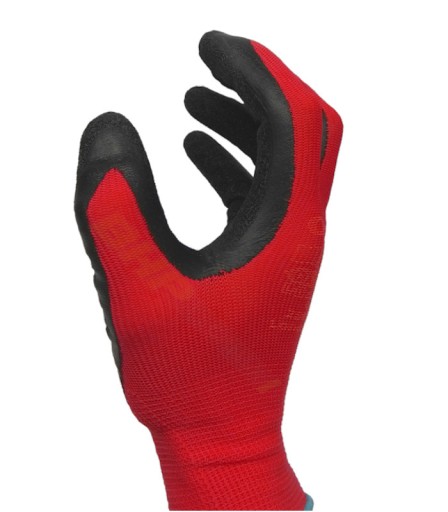 PRACOVNÉ RUKAVICE 12 PÁROV LATEXOVÉ R 7 STAVEBNÉ RUKAVICE univerzálne červené