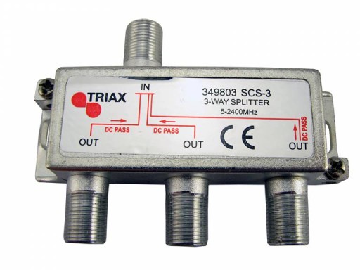 SAT rozbočovač, 1x3 Triax SCS-3