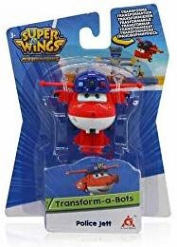 Policajt s pohyblivým lietadlom Super Wings Cobi Jett