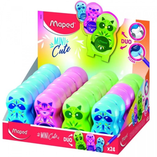 Maped Sharpener s gumou Mini Cute Loopy otvor