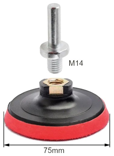 75 mm kotúč na suchý zips