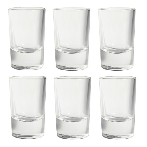 Poháre na VODKU, 6 ks 30 ml SHOT panáky likéru