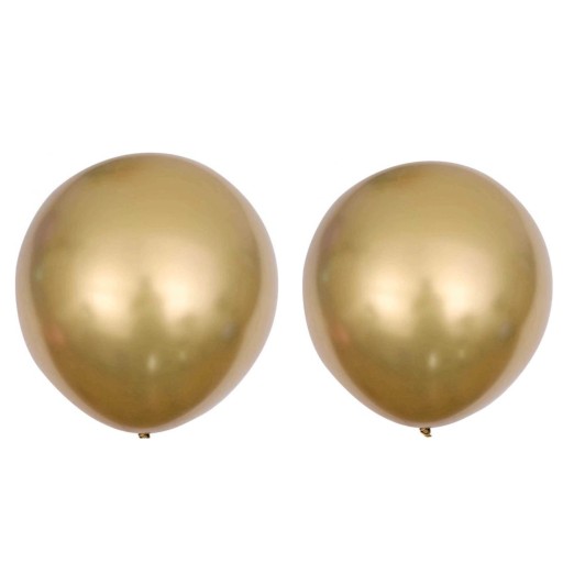 Veľký zlatý latexový balón 45cm 18' 2 ks