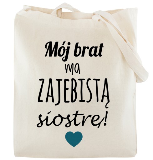 Nákupná taška Môj BROTHER má úžasnú SESTRU