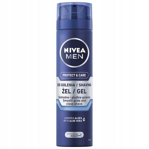NIVEA MEN Zvlhčujúci gél na holenie PROTECT & CARE 200 ml