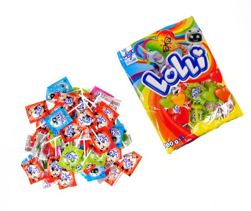 Lízanky Argo Lollipop Fruit hearts 100 kusov
