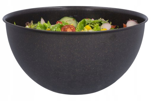 PLASTOVÁ MISKA, hnedá, kuchynská, 6l, s bio pokrievkou, veľká, odolná